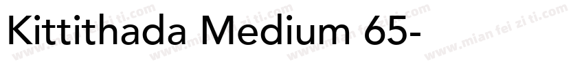 Kittithada Medium 65字体转换
